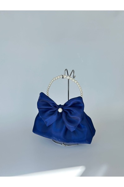 posst bag Блискуча атласна сумочка з бантиком для вечірнього вбрання