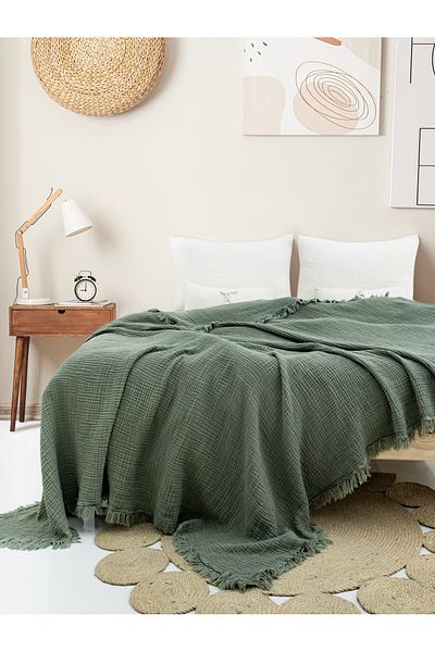 Befera Design 4 Layer Muslin 100% Cotton Double Pique Bedspread 200X220