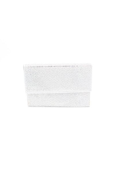Chantaky 064 P25 Ασημένια Πέτρα Τσάντα Clutch