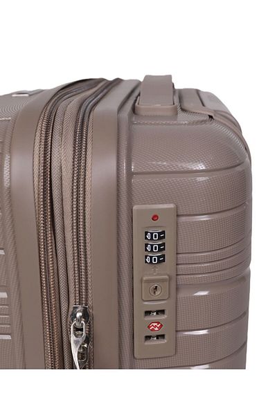 Generic W.o.k Travel - Travel Trolley Bag with Polypropylene Material - 20 Inch COFFEE