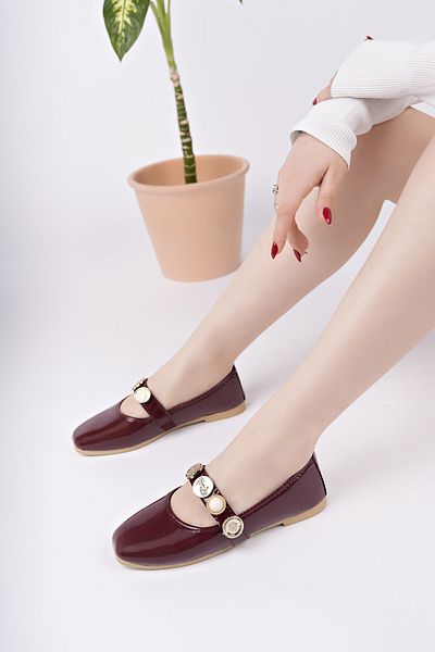 Moda Frato Modafrato STL-110 Turalı Balerini Pantofi de zi cu zi pentru damă Pantofi de acasă