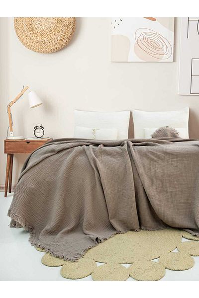 Befera Design 4 Layer Muslin 100% Cotton Double Pique Bedspread 200X220