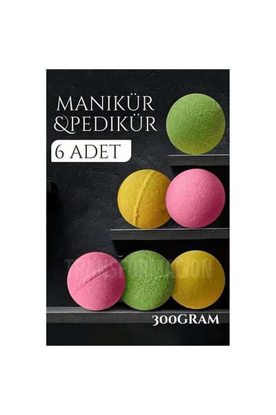 NEZADE STORE Manicure Pedicure Ball Manicure Bomb 6 Pieces 300 Grams