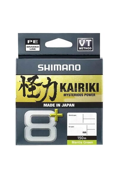 Shimano 24 Kairiki 8+ Plus 150m Mantis Green Örgü Misina 0,20 mm - 16 kg