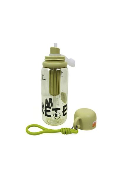 Shotay Cup Cover Water Bottle Tritan Green 800ml
