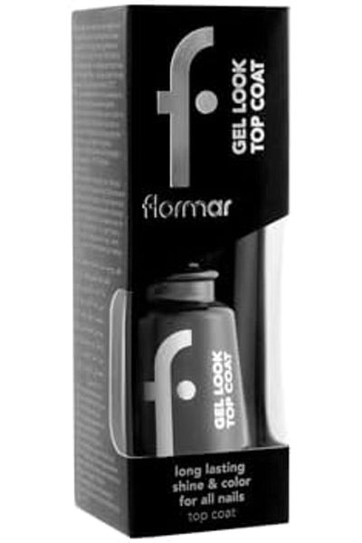 Flormar Gel-Look Nail Care Top Coat, Transparent