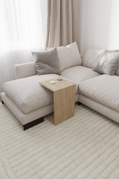 POFİTTO Mila Yan Sehpa İskandinav, Bohem Fonksiyonel Kullanım (TEK SATILIR)