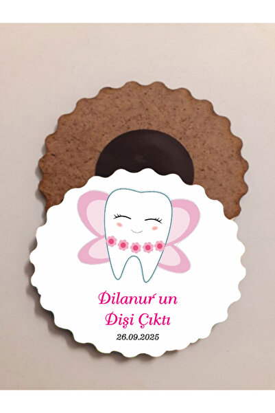 edoy Diş Buğdayı Diş Partisi Yenidoğan Doğum Günü Magnet Hediyelik 50 Adet Je...