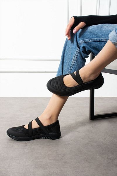 STOCON Women's Daily Elastic Orthopedic Mesh Comfortable Sports Ballerinas Soft Comfortable Sole Stc1106