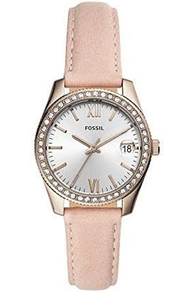 Fossil Women's Quartz Watch, Analog Display and Leather Strap ES4557