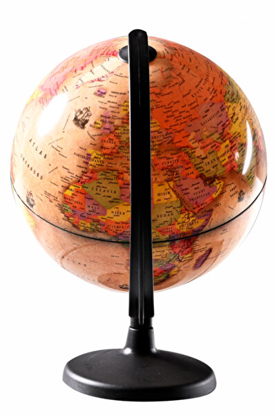 Artı Harita KABLOSUZ LED IŞIKLI (PİLLİ) ANTİK DÜNYA KÜRE YERKÜRE 26 cm Çap