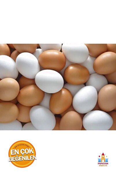 PapatyamPartiEvi Tavuk Yumurtası - Komik ve Gerçekçi Plastik Yumurtalar