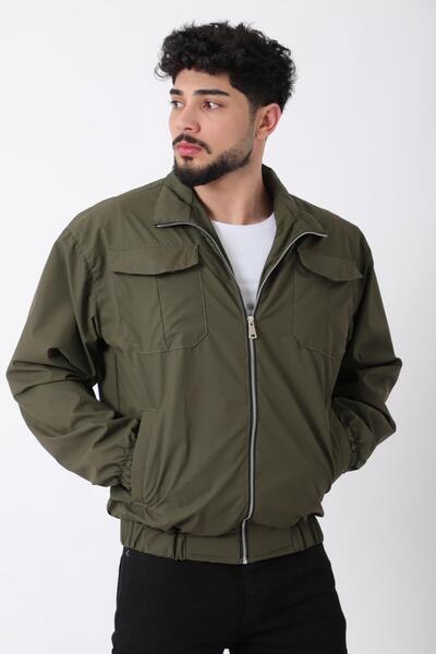 Stilkombin Pocket Flap Iron Zipper Stand Collar Nova Seasonal Coat Bl 1810_60328