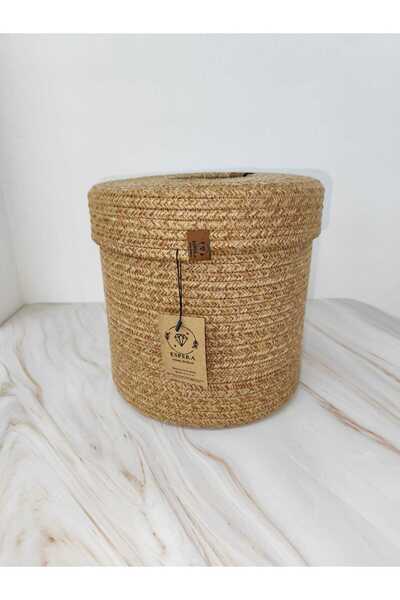 Espera 25x25 cm kuru çöp sepeti, galoş sepeti, çorap sepeti, kağıt çöp sepeti. Çok amaçlı organizer sepet.