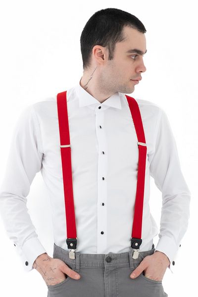 ELROZO Men's Leather Detailed Trouser Hanger