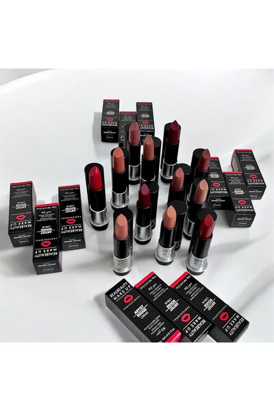 real beauty أحمر شفاه ارواج كريمي ثابت – مجموعة من 12 لونًا فاخرًا