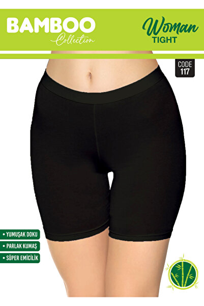 Sortie طماق الخيزران النسائية الصغيرة اللون الأسود