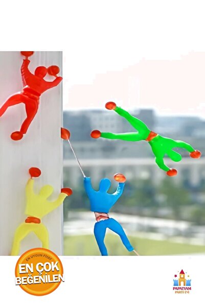 PapatyamPartiEvi Camda Takla Atan Örümcek Sağlam Yapışkan Cama Duvara Yapışan...