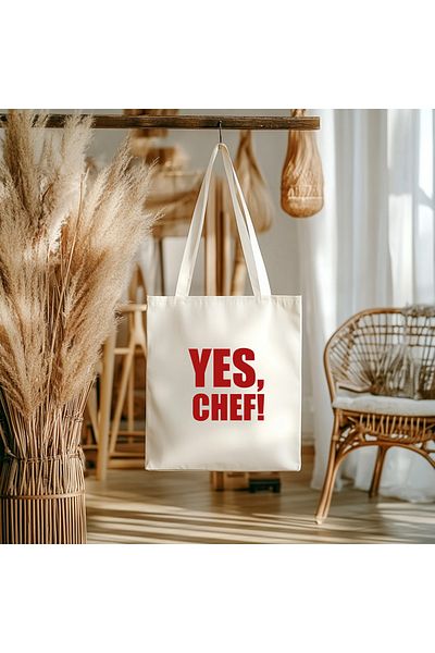 PESHLİSTORE Yes Chef Printed Cloth Bag