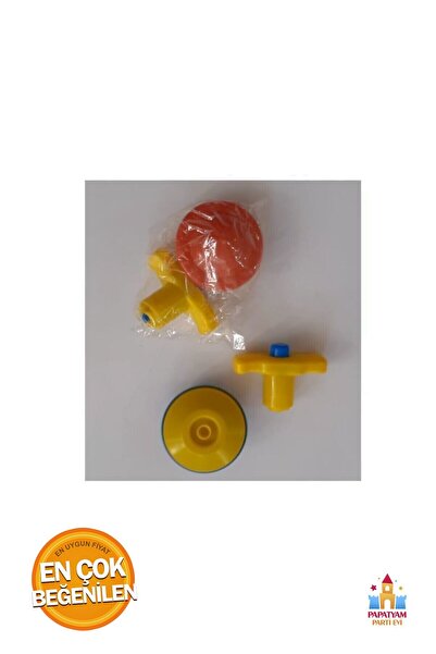 PapatyamPartiEvi Plastik Kurmalı Topaç - Sınırsız Eğlence İçin 2 Adet Hareketli Topaç!