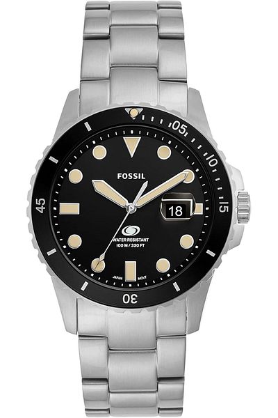 Fossil Men's Blue Quartz Stainless Steel Dive-Inspired Casual Watch - FS5952