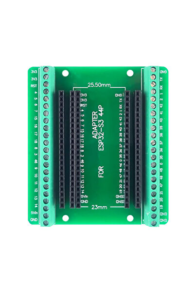 Alkatronik Esp32 Genişleme Kartı Klemens Soket Esp32-s3 44 pin Hızlı Prototipleme Kolay Bağlantı 25.5mm