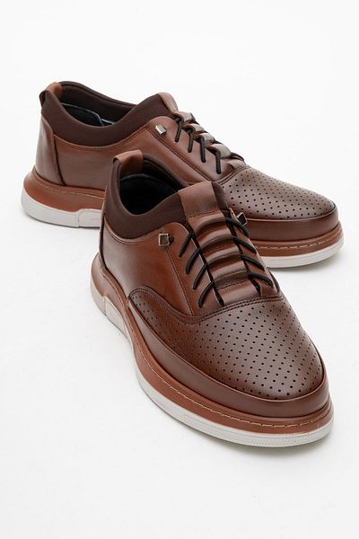 maximoda Pantofi pentru bărbați din piele naturală, de vară, perforați