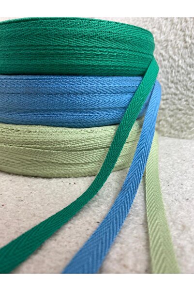 BİGÜMEX مختلط 1 سم عرض 3 ألوان شريط منسوج ضيق شريط متعرج إكسترافور (3 ألوان 9...