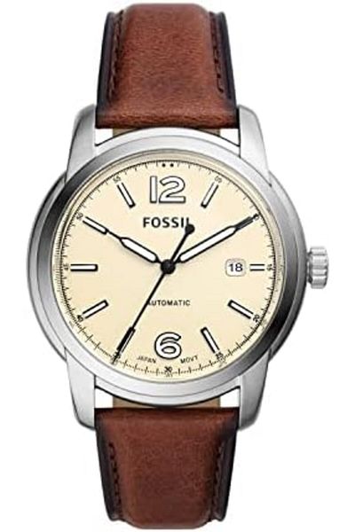 Fossil Heritage Automatic Brown LiteHide Leather Watch