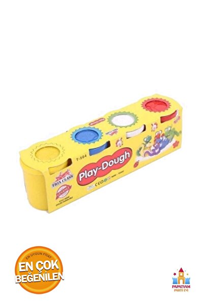 PapatyamPartiEvi عجينة اللعب - مجموعة إبداعية وملونة مكونة من 4 - مجموعة عجين...