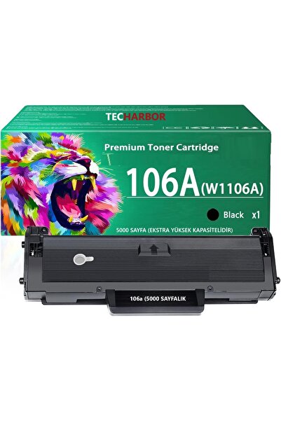 TecHarbor Hp Laser MFP 137fnw / 135a / 107a / W1106A-106A Yüksek Kapasiteli( ...