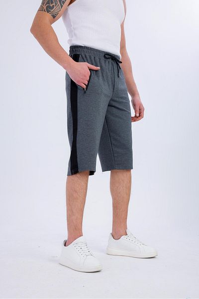 Decas NATURALIS Capri Σορτς με Τσέπες - Anthracite
