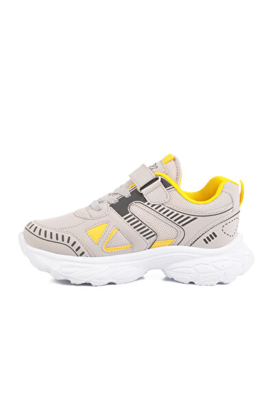 Aspor Ice Yellow Velcro Mesh Unisex Children's Sports Shoes