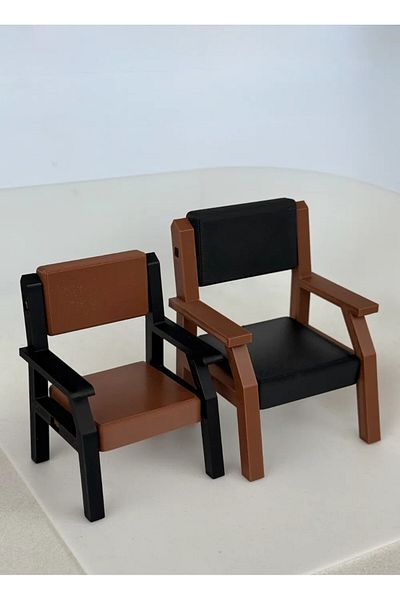 CharmFancy 1/12 Scale Armchair Chair Miniature Diorama Ware Accessory