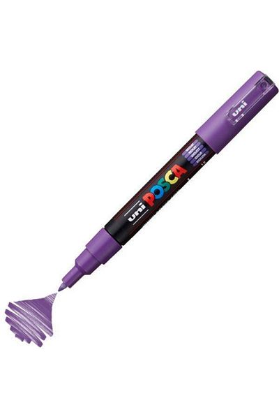 UNİ-BALL Poster Marker Posca Pc-1M 07 Purple 6 Pack