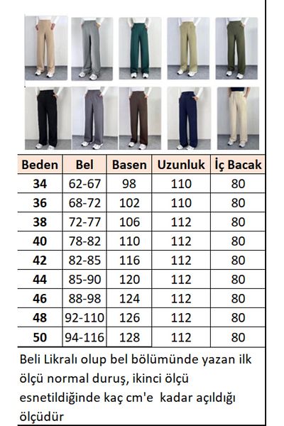 Ritnice Line Women's Lycra Velcro Closure Black Palazzo Trousers