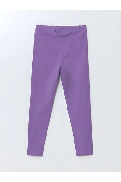 LC Waikiki Lcw Eco Purple Girls' Leggings with Elastic Waist