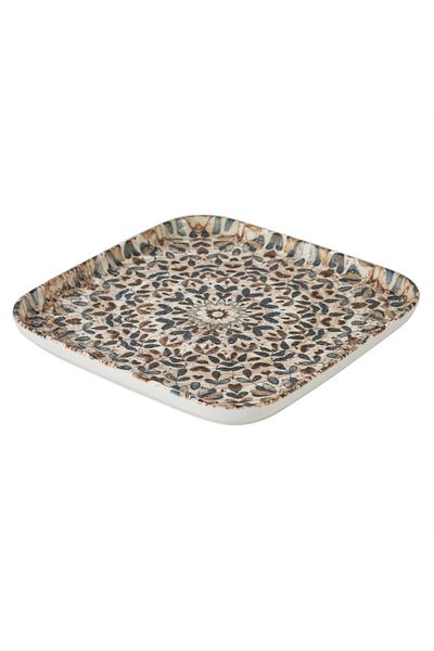 Mudo Home Ephesus Square Cake Plate Set 22Cm-6Pcs