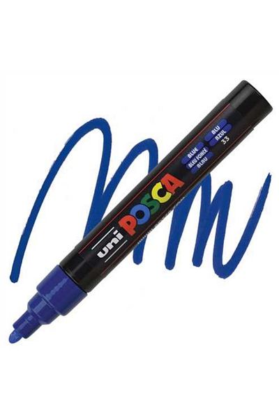 UNİ-BALL Poster Marker Posca Pc-5M 1.8-2.5 Blue 6 Pack