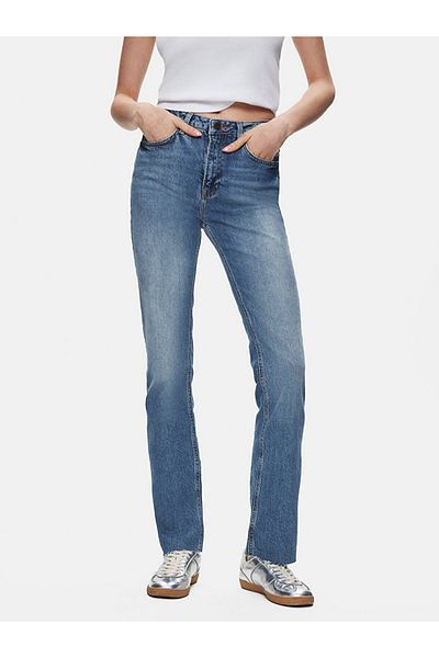 Ltb Pantaloni de jeans Betıana X cu picior plat cu talie înaltă