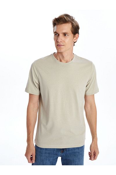 LC Waikiki Ανδρικό T-Shirt από βαμβακερό χτενισμένο λαιμό