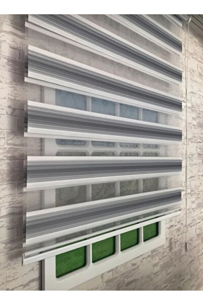 ömer ilhan zebra stor piliseli gri geçişli dilimli