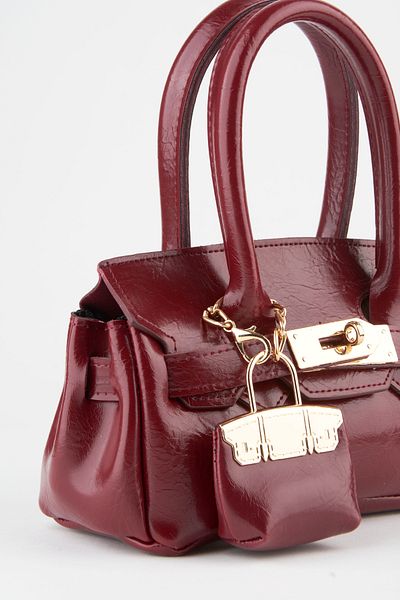 Vivaq Women's Case Claret Red Charm Gift Design Flip Lock Closure Handbag and Shoulder Bag