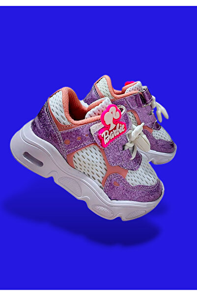 MODA SİMLİ LİLA KIZ ÇOCUK AYAKKABISI SNEAKER BANTLI BAĞCIKLI FİGÜRLÜ ÖZEL TASARIM 1.KALİTE