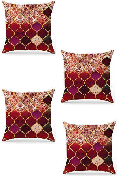 stellahomes Zel Design Double Sided Digital Printing 4-Piece Throw Pillow Cover