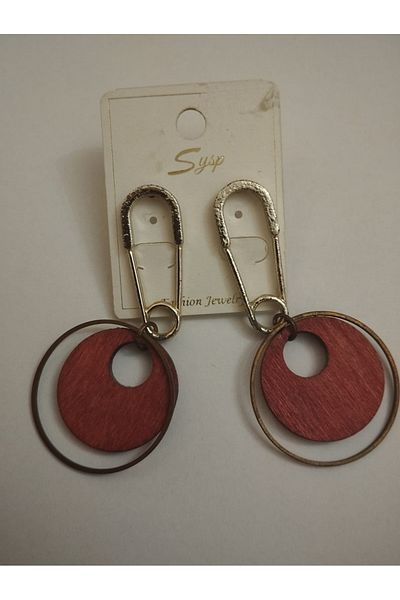 TChic Security Pin Shaped Earrings