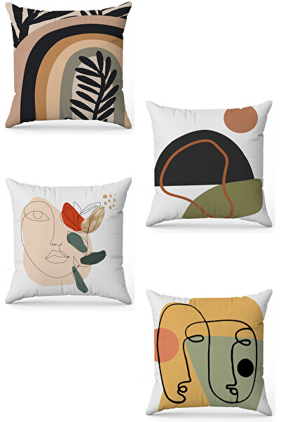 stellahomes Zel Design Double Sided Digital Printing 4-Piece Throw Pillow Cover