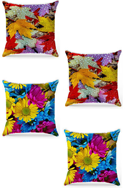 stellahomes Zel Design Double Sided Digital Printing 4-Piece Throw Pillow Cover