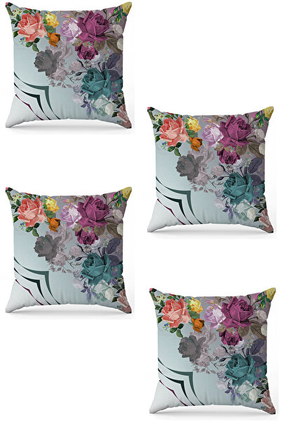 stellahomes Zel Design Double Sided Digital Printing 4-Piece Throw Pillow Cover