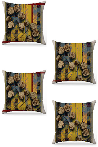 stellahomes Zel Design Double Sided Digital Printing 4-Piece Throw Pillow Cover